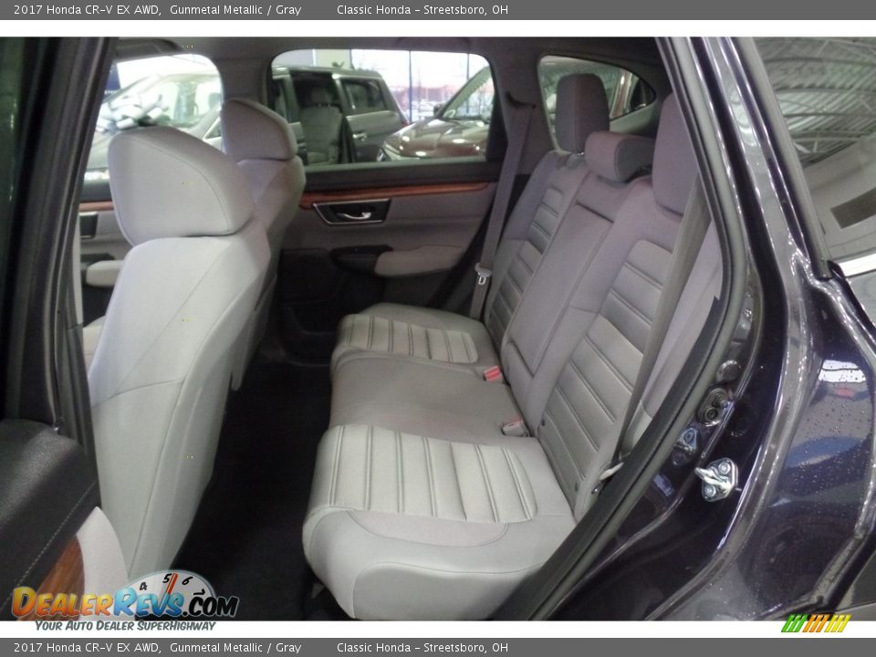2017 Honda CR-V EX AWD Gunmetal Metallic / Gray Photo #8