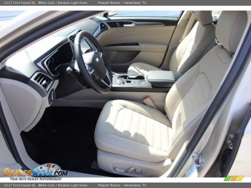 2017 Ford Fusion SE White Gold / Medium Light Stone Photo #11