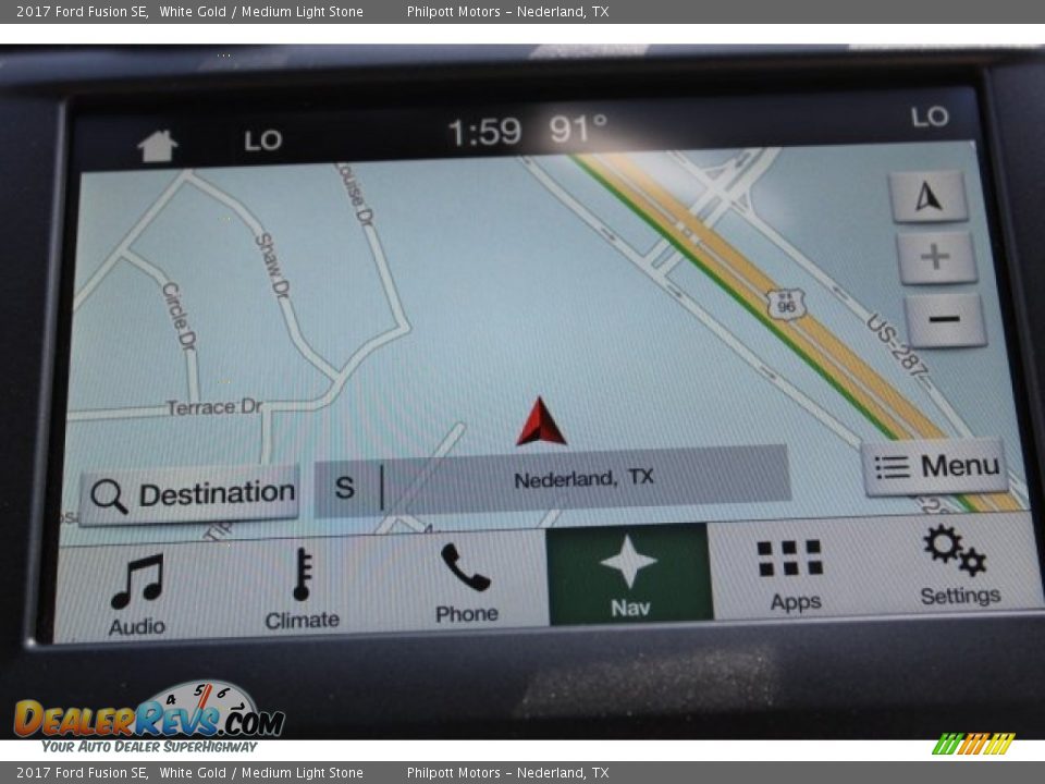 2017 Ford Fusion SE White Gold / Medium Light Stone Photo #14