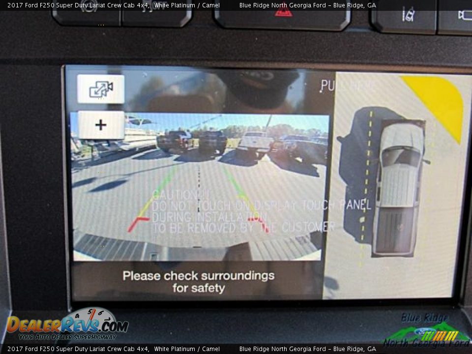 2017 Ford F250 Super Duty Lariat Crew Cab 4x4 White Platinum / Camel Photo #21