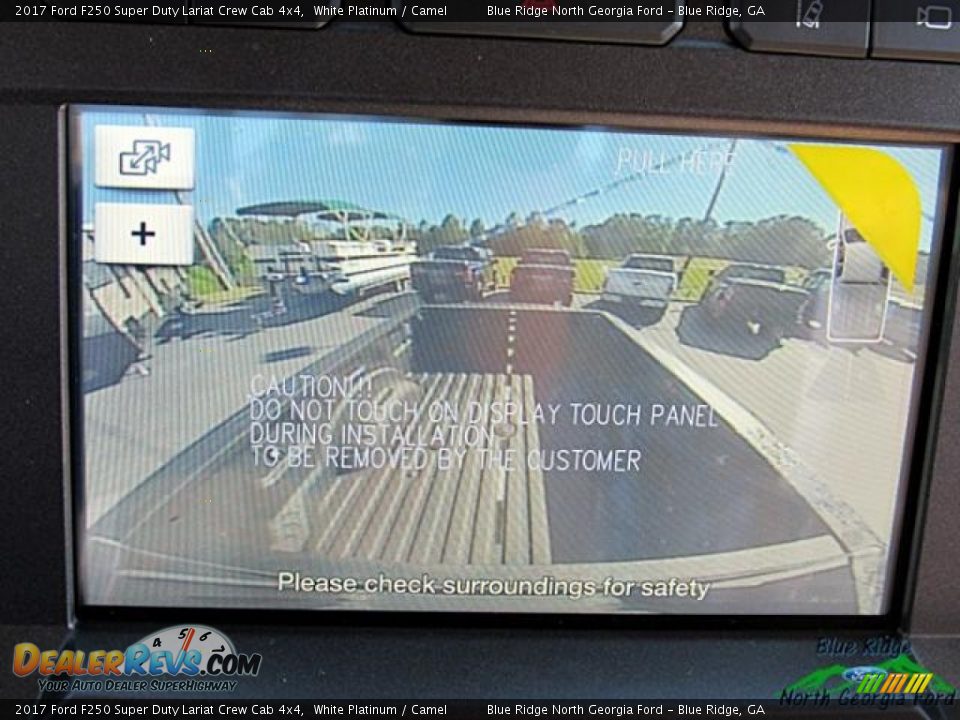 2017 Ford F250 Super Duty Lariat Crew Cab 4x4 White Platinum / Camel Photo #22