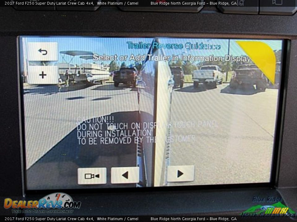 2017 Ford F250 Super Duty Lariat Crew Cab 4x4 White Platinum / Camel Photo #23