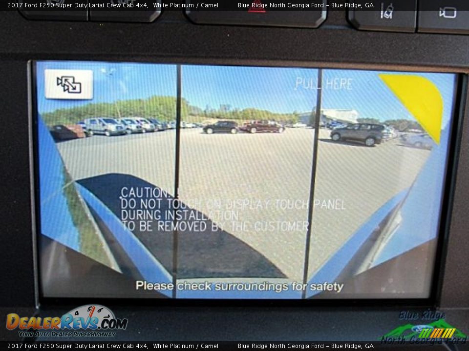 2017 Ford F250 Super Duty Lariat Crew Cab 4x4 White Platinum / Camel Photo #24