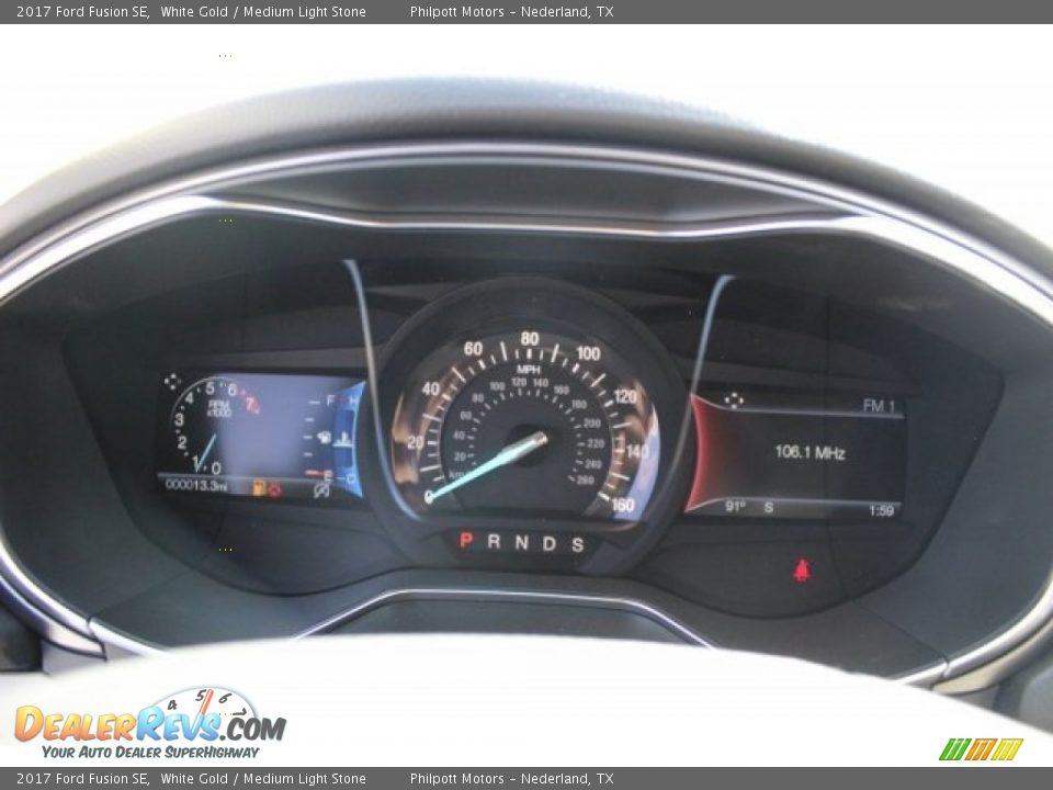 2017 Ford Fusion SE White Gold / Medium Light Stone Photo #20