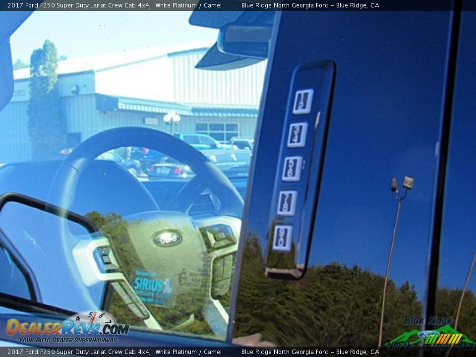 2017 Ford F250 Super Duty Lariat Crew Cab 4x4 White Platinum / Camel Photo #30