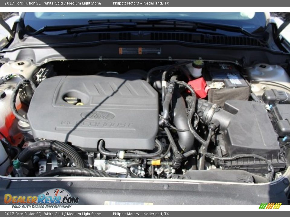 2017 Ford Fusion SE White Gold / Medium Light Stone Photo #26