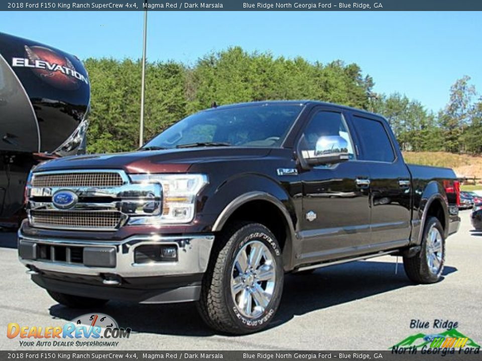 2018 Ford F150 King Ranch SuperCrew 4x4 Magma Red / Dark Marsala Photo #1