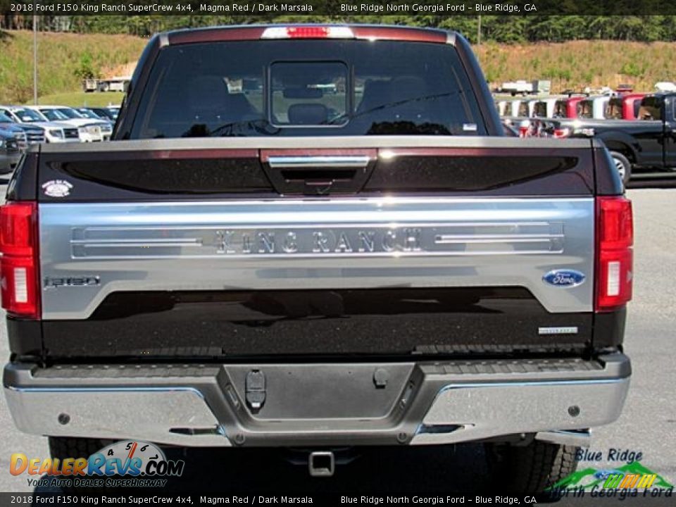 2018 Ford F150 King Ranch SuperCrew 4x4 Magma Red / Dark Marsala Photo #4