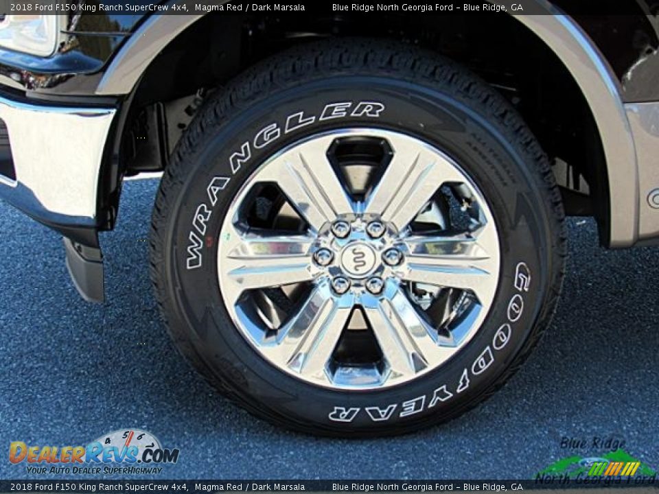 2018 Ford F150 King Ranch SuperCrew 4x4 Magma Red / Dark Marsala Photo #8