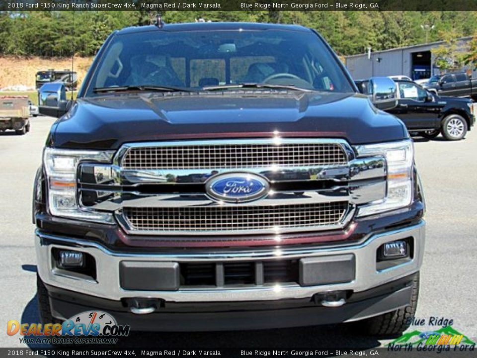 2018 Ford F150 King Ranch SuperCrew 4x4 Magma Red / Dark Marsala Photo #9
