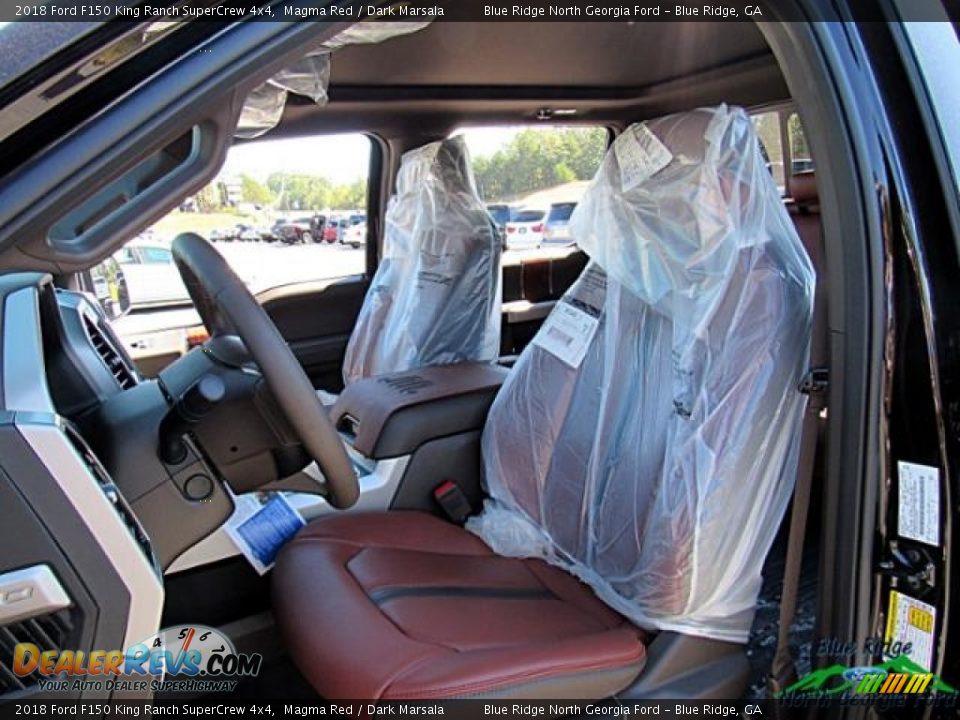 2018 Ford F150 King Ranch SuperCrew 4x4 Magma Red / Dark Marsala Photo #10