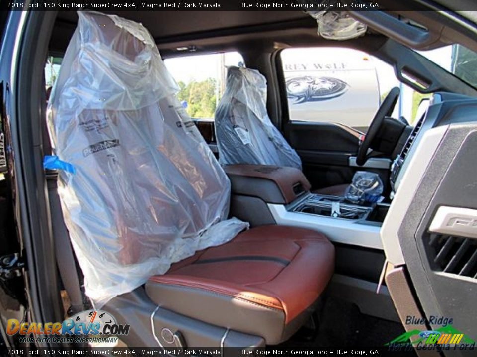 2018 Ford F150 King Ranch SuperCrew 4x4 Magma Red / Dark Marsala Photo #11