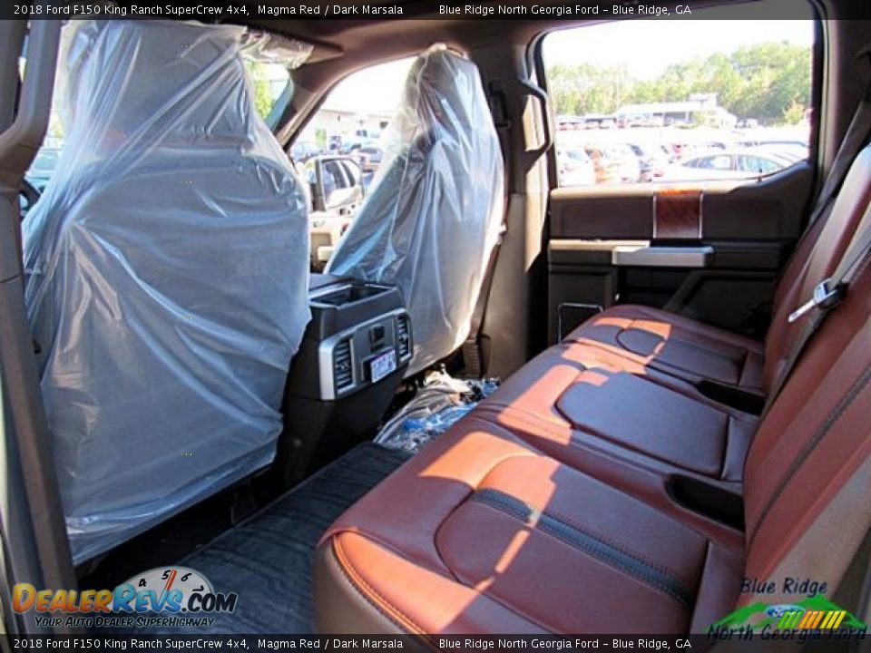 2018 Ford F150 King Ranch SuperCrew 4x4 Magma Red / Dark Marsala Photo #12