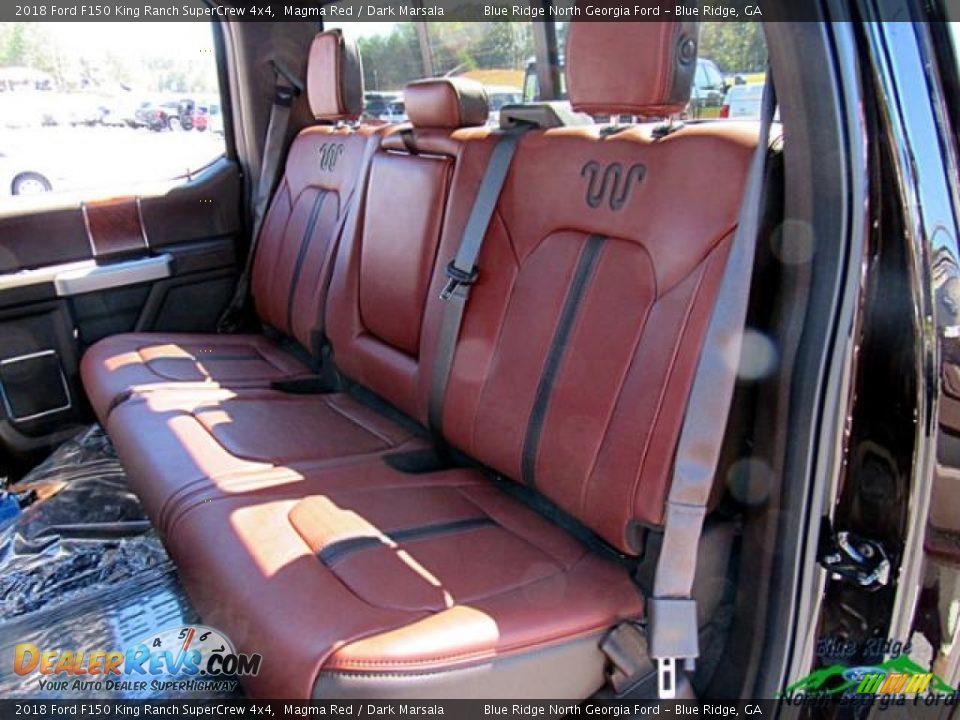2018 Ford F150 King Ranch SuperCrew 4x4 Magma Red / Dark Marsala Photo #13