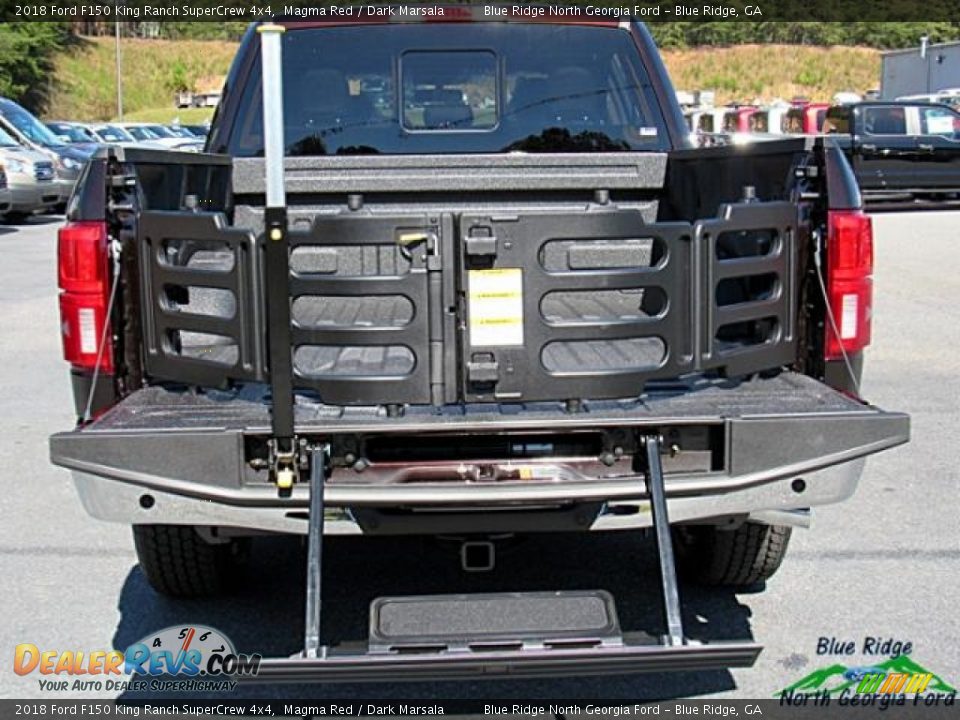 2018 Ford F150 King Ranch SuperCrew 4x4 Magma Red / Dark Marsala Photo #14