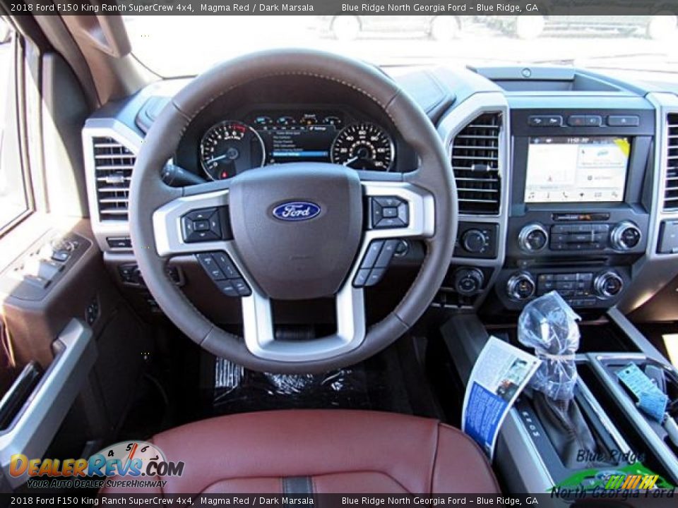 2018 Ford F150 King Ranch SuperCrew 4x4 Magma Red / Dark Marsala Photo #15