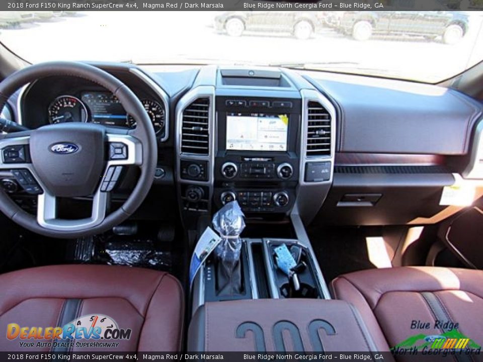 2018 Ford F150 King Ranch SuperCrew 4x4 Magma Red / Dark Marsala Photo #16
