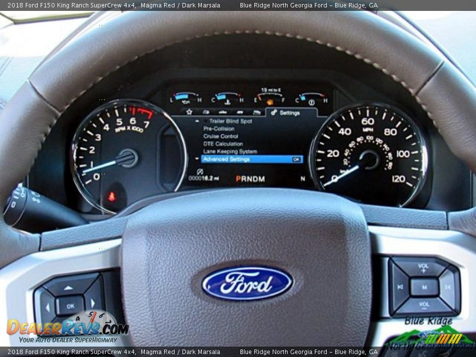 2018 Ford F150 King Ranch SuperCrew 4x4 Magma Red / Dark Marsala Photo #17