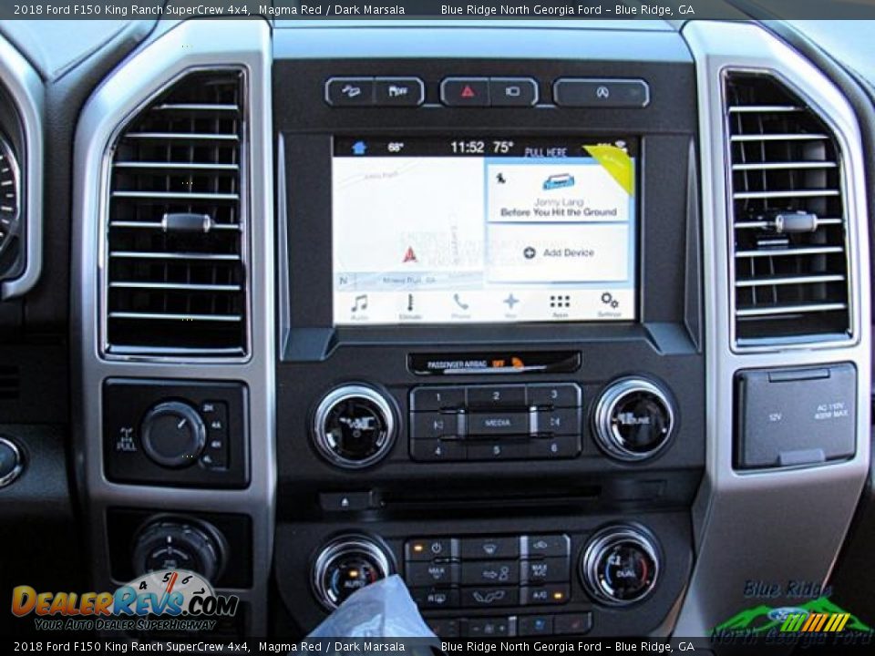 2018 Ford F150 King Ranch SuperCrew 4x4 Magma Red / Dark Marsala Photo #18