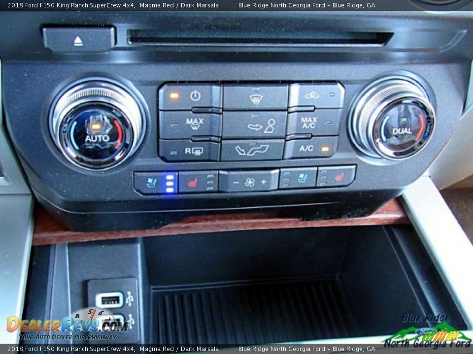 2018 Ford F150 King Ranch SuperCrew 4x4 Magma Red / Dark Marsala Photo #23
