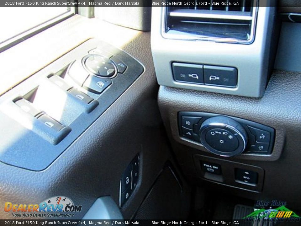 2018 Ford F150 King Ranch SuperCrew 4x4 Magma Red / Dark Marsala Photo #25