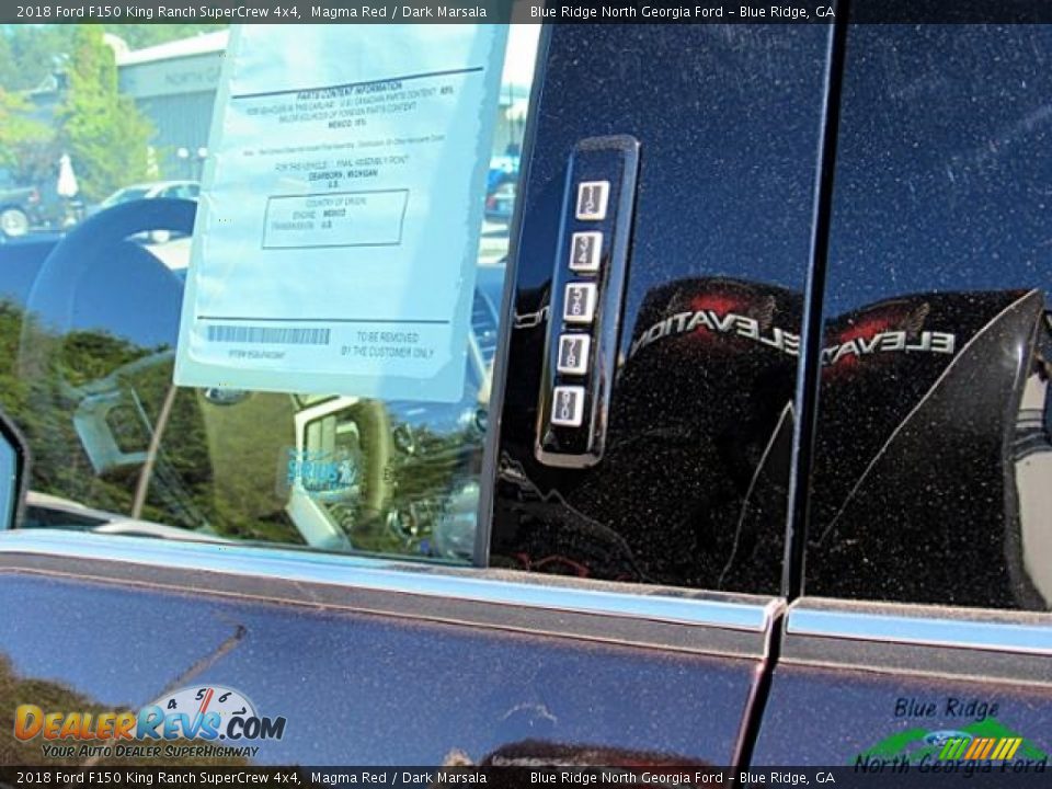 2018 Ford F150 King Ranch SuperCrew 4x4 Magma Red / Dark Marsala Photo #26