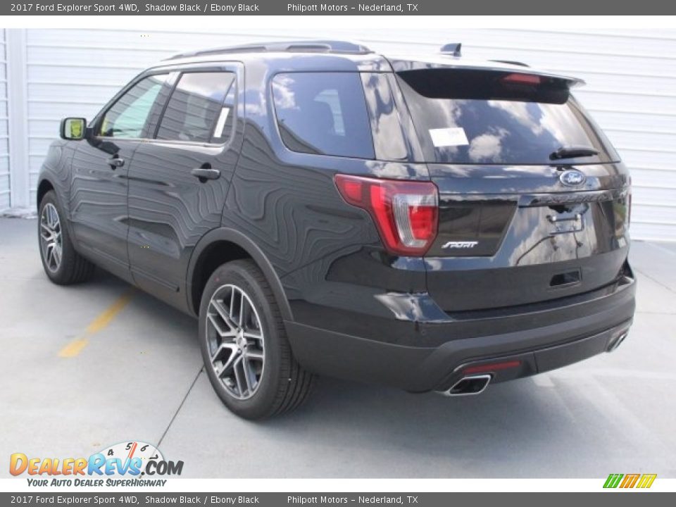 2017 Ford Explorer Sport 4WD Shadow Black / Ebony Black Photo #6