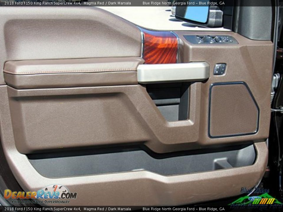 2018 Ford F150 King Ranch SuperCrew 4x4 Magma Red / Dark Marsala Photo #31