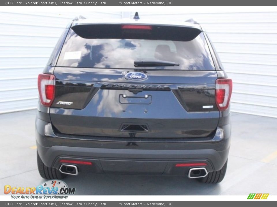 2017 Ford Explorer Sport 4WD Shadow Black / Ebony Black Photo #7
