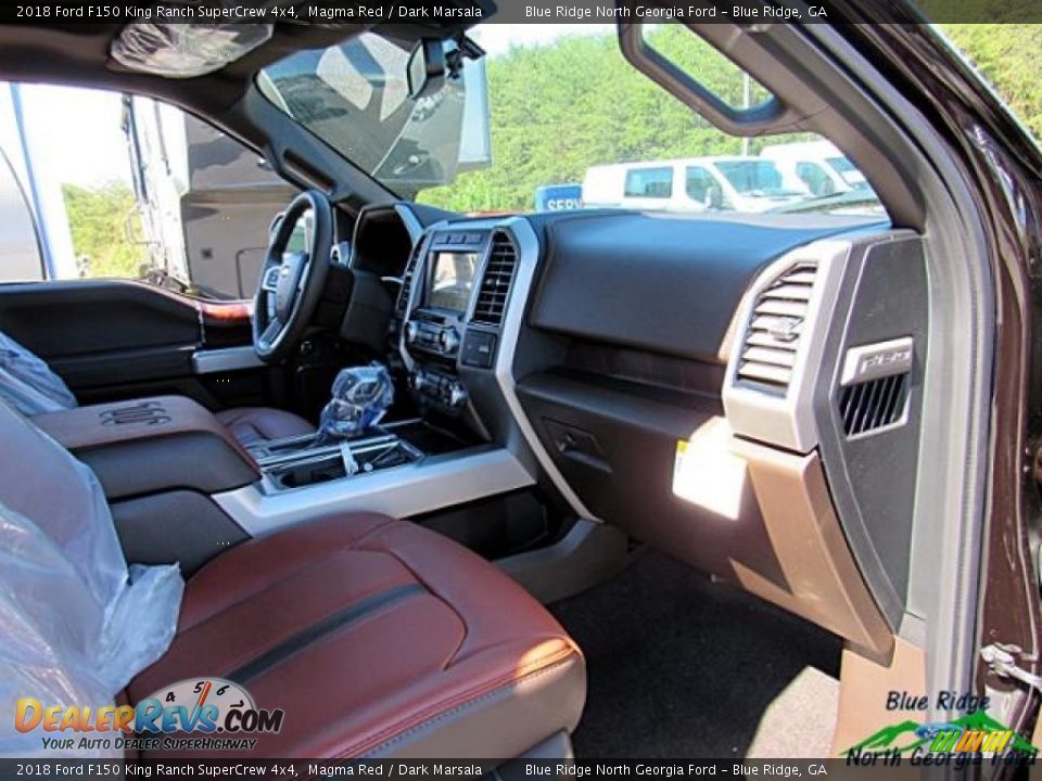 2018 Ford F150 King Ranch SuperCrew 4x4 Magma Red / Dark Marsala Photo #33