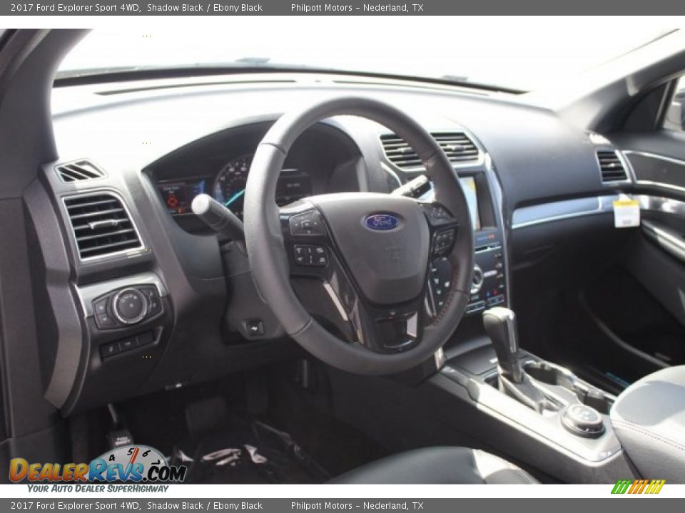 2017 Ford Explorer Sport 4WD Shadow Black / Ebony Black Photo #10