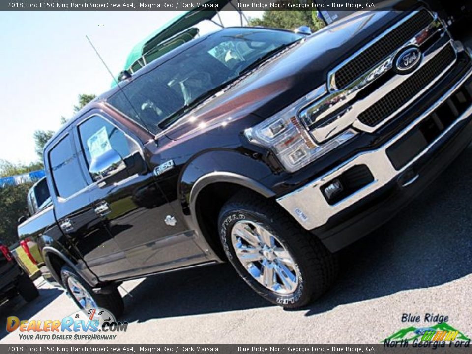 2018 Ford F150 King Ranch SuperCrew 4x4 Magma Red / Dark Marsala Photo #35