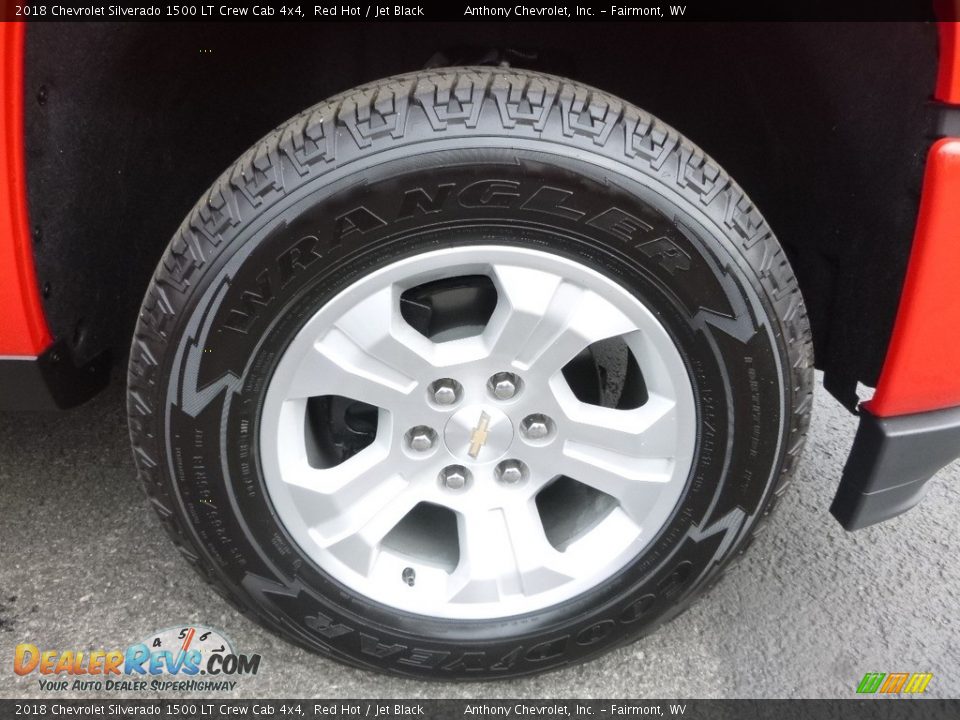 2018 Chevrolet Silverado 1500 LT Crew Cab 4x4 Red Hot / Jet Black Photo #2