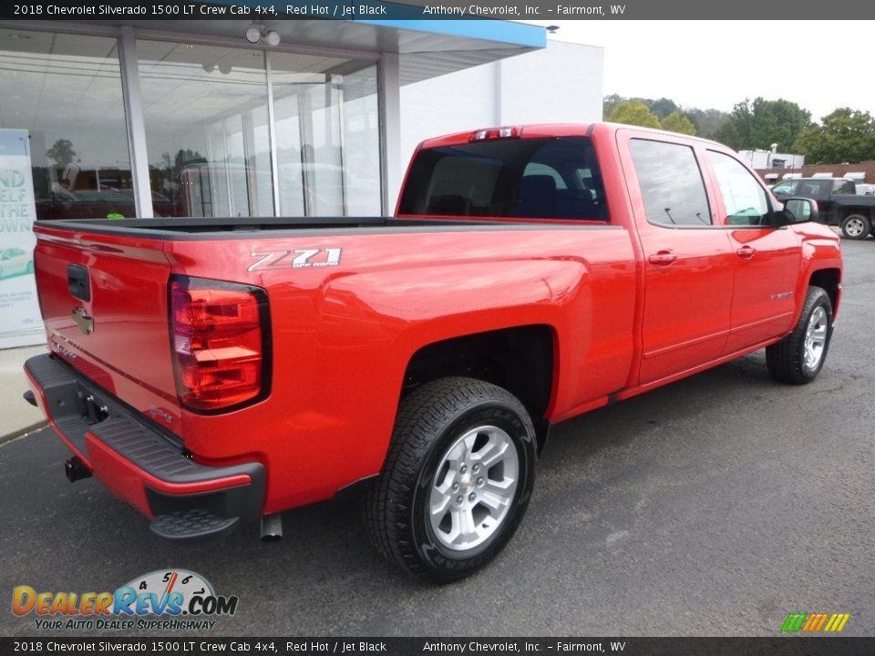2018 Chevrolet Silverado 1500 LT Crew Cab 4x4 Red Hot / Jet Black Photo #3