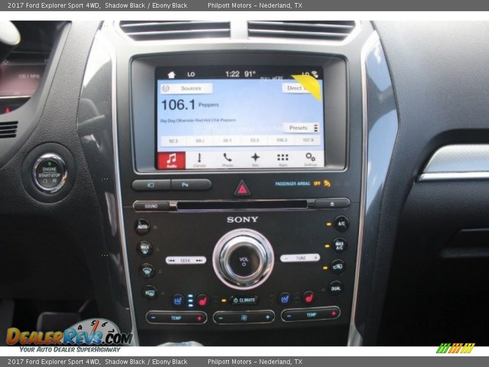 2017 Ford Explorer Sport 4WD Shadow Black / Ebony Black Photo #15