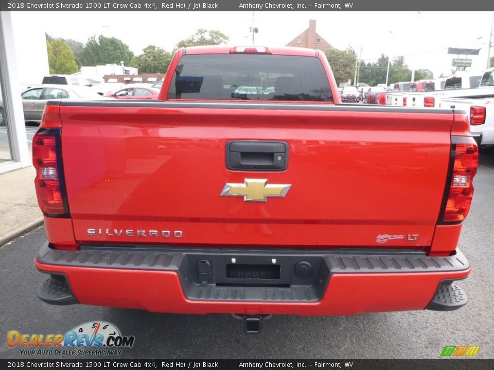 2018 Chevrolet Silverado 1500 LT Crew Cab 4x4 Red Hot / Jet Black Photo #4
