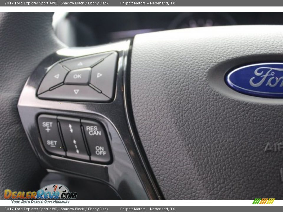 2017 Ford Explorer Sport 4WD Shadow Black / Ebony Black Photo #18