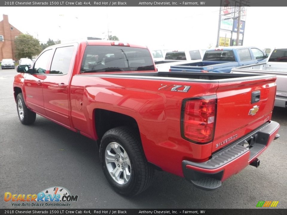 2018 Chevrolet Silverado 1500 LT Crew Cab 4x4 Red Hot / Jet Black Photo #5