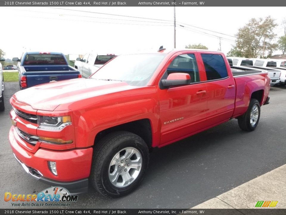 2018 Chevrolet Silverado 1500 LT Crew Cab 4x4 Red Hot / Jet Black Photo #6
