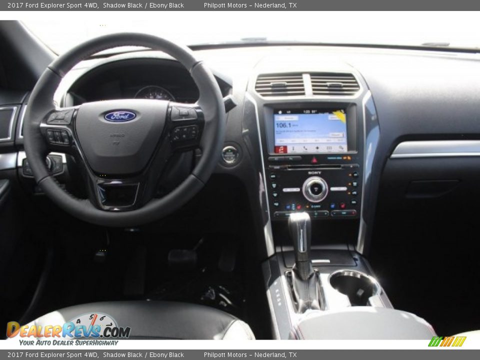 2017 Ford Explorer Sport 4WD Shadow Black / Ebony Black Photo #23