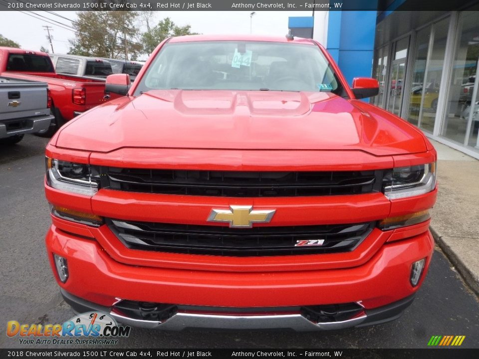 2018 Chevrolet Silverado 1500 LT Crew Cab 4x4 Red Hot / Jet Black Photo #7