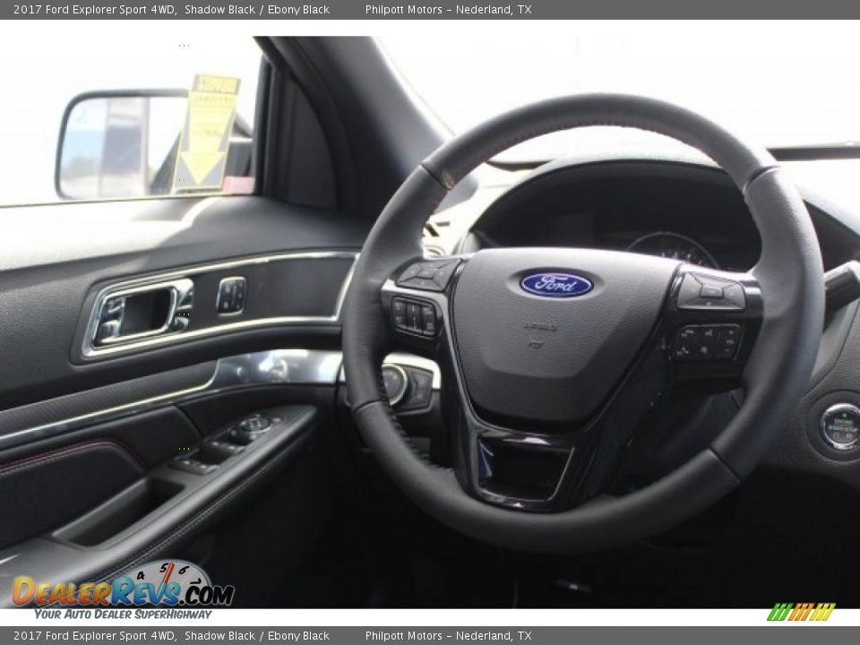 2017 Ford Explorer Sport 4WD Shadow Black / Ebony Black Photo #24