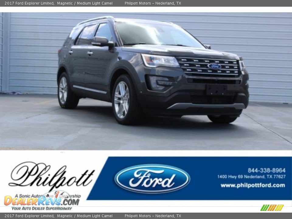 2017 Ford Explorer Limited Magnetic / Medium Light Camel Photo #1
