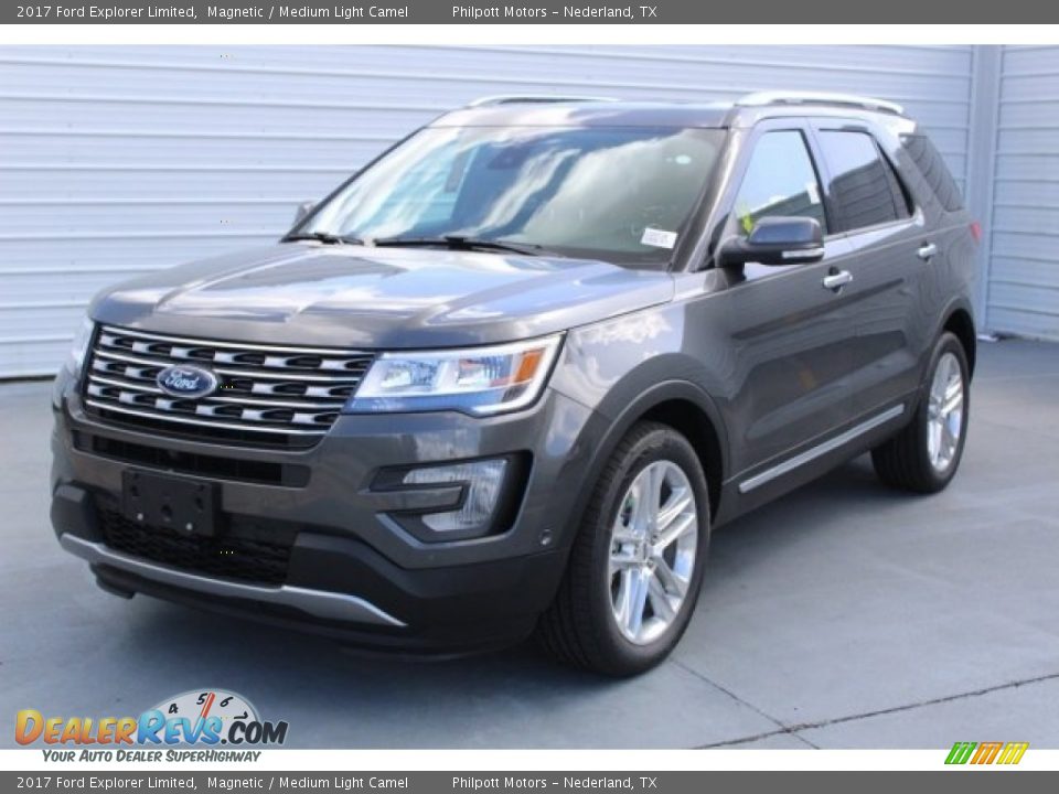 2017 Ford Explorer Limited Magnetic / Medium Light Camel Photo #3