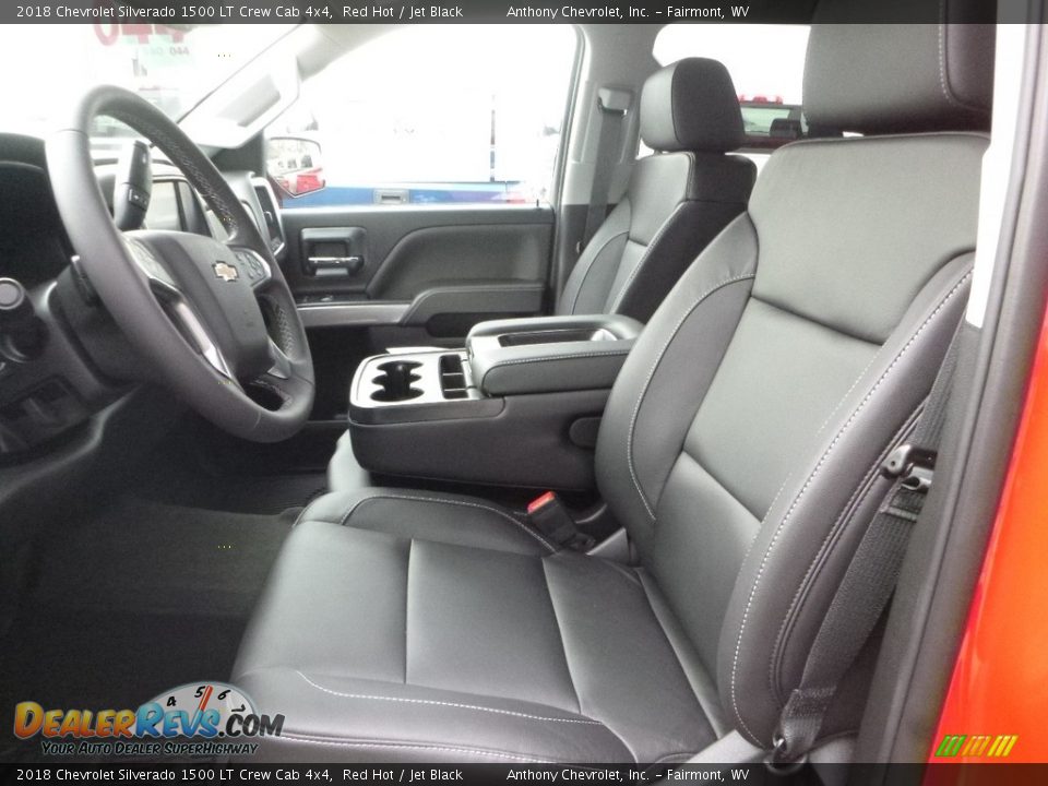 2018 Chevrolet Silverado 1500 LT Crew Cab 4x4 Red Hot / Jet Black Photo #13