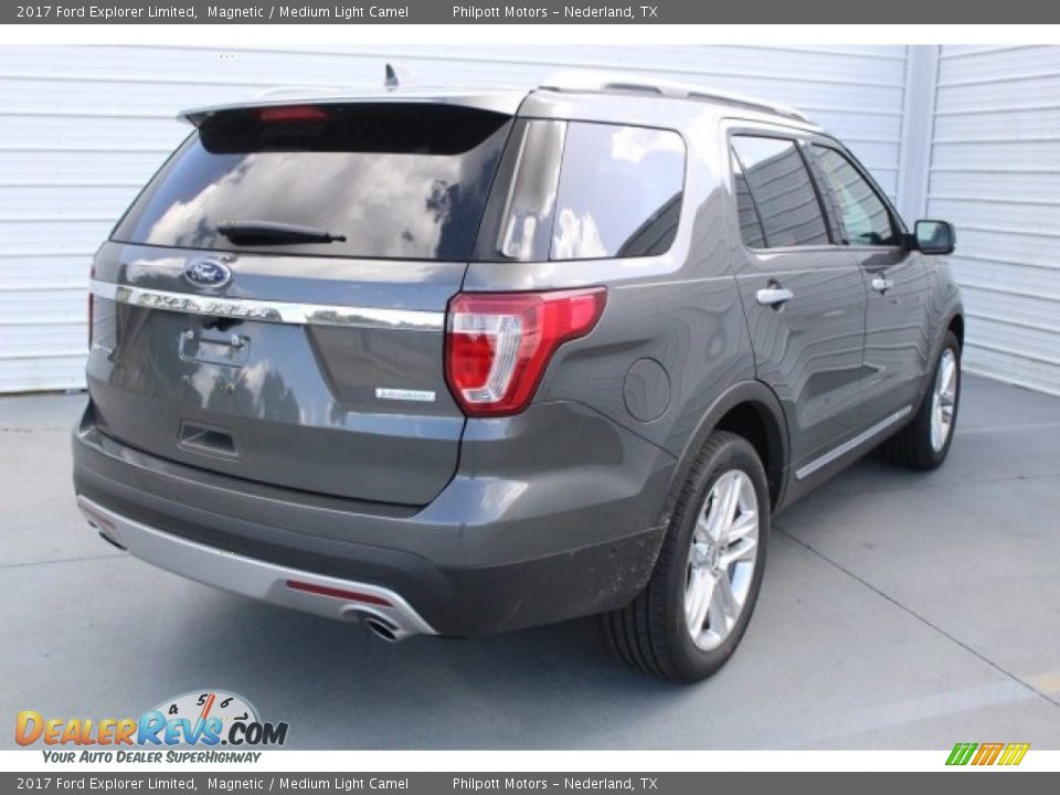 2017 Ford Explorer Limited Magnetic / Medium Light Camel Photo #8