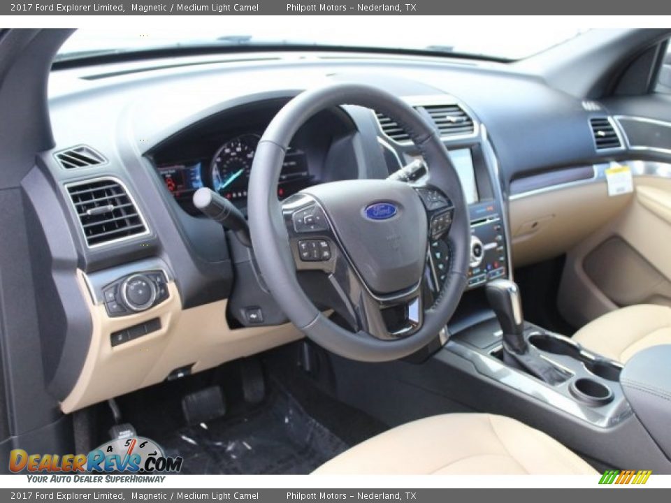 2017 Ford Explorer Limited Magnetic / Medium Light Camel Photo #10