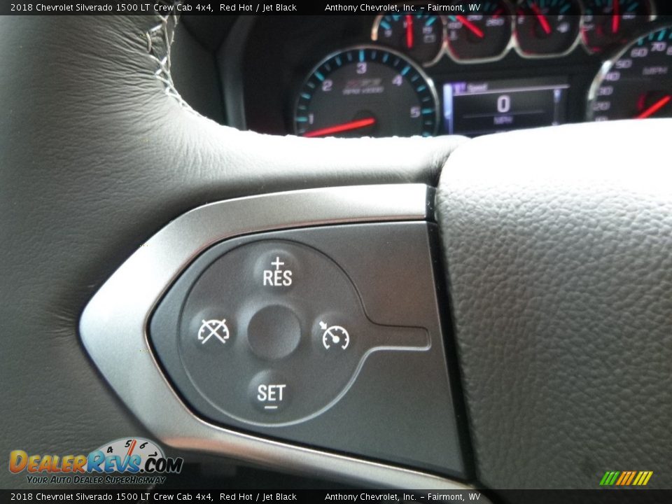 2018 Chevrolet Silverado 1500 LT Crew Cab 4x4 Red Hot / Jet Black Photo #20
