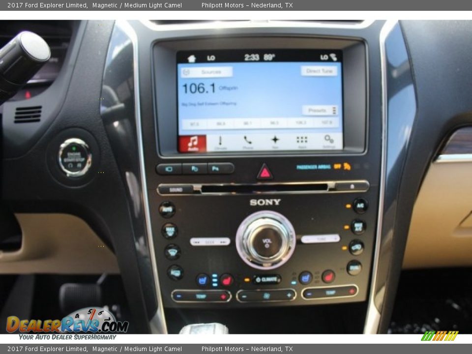 2017 Ford Explorer Limited Magnetic / Medium Light Camel Photo #15