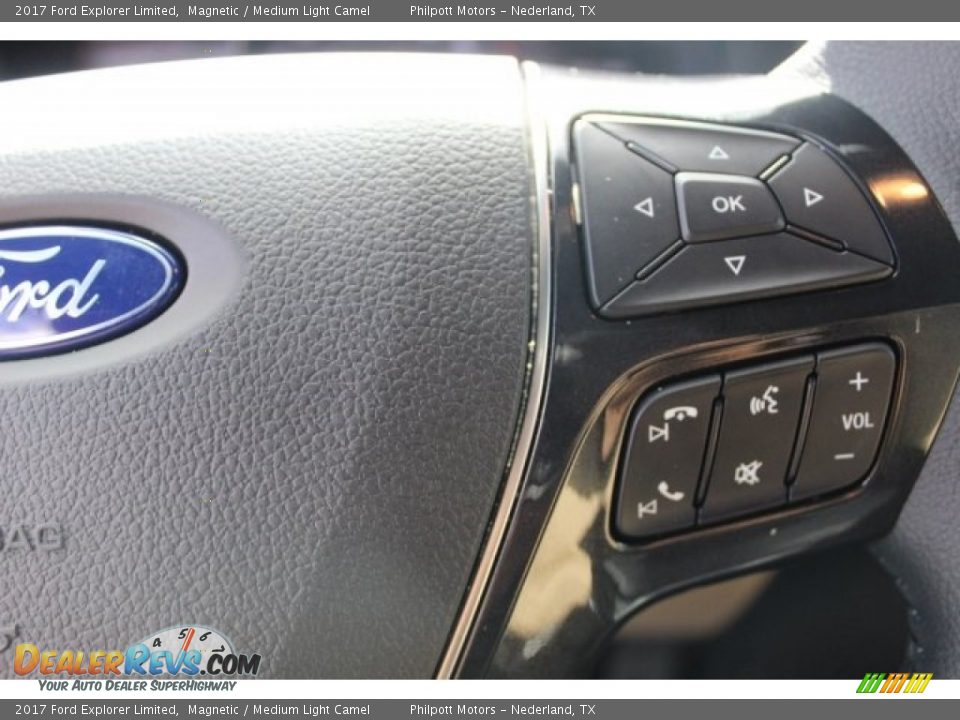 2017 Ford Explorer Limited Magnetic / Medium Light Camel Photo #19